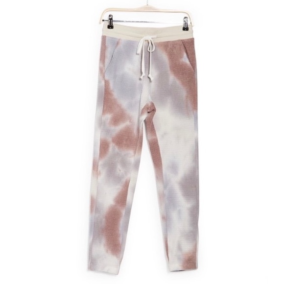 Waffle Knit Tie Dye Joggers - Picture 3 of 3